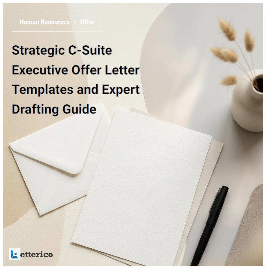 Strategic C-Suite Executive Offer Letter Templates and Expert Drafting Guide