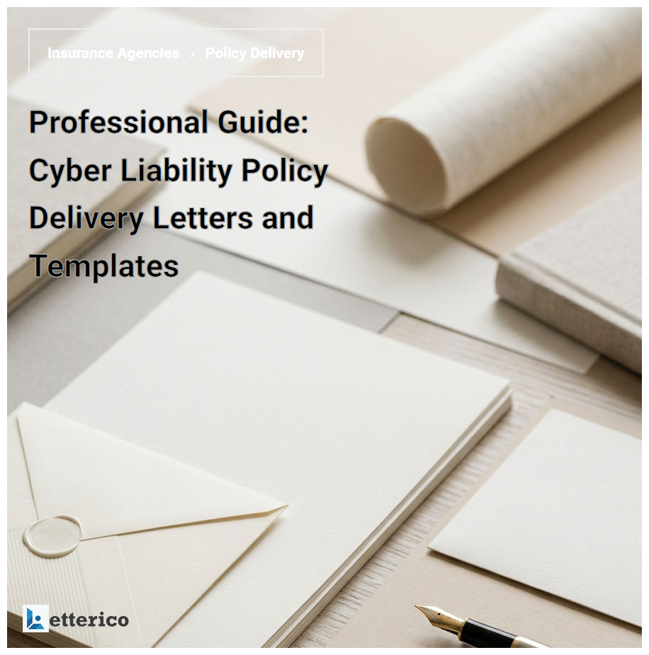 Professional Guide: Cyber Liability Policy Delivery Letters and Templates
