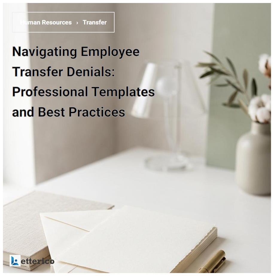 Navigating Employee Transfer Denials: Professional Templates and Best Practices