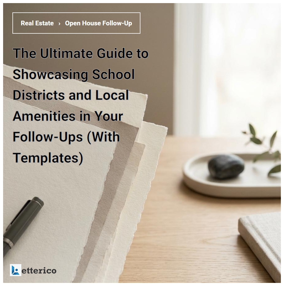 The Ultimate Guide to Showcasing School Districts and Local Amenities in Your Follow-Ups (With Templates)