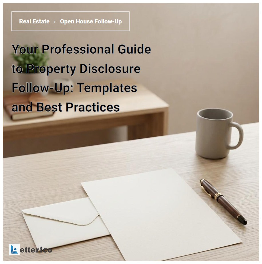 Your Professional Guide to Property Disclosure Follow-Up: Templates and Best Practices