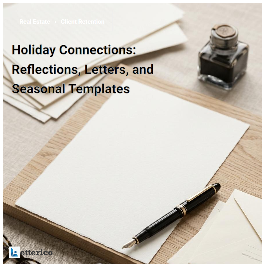 Holiday Connections: Reflections, Letters, and Seasonal Templates