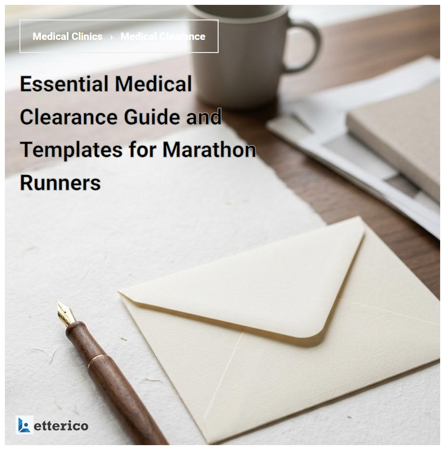 Essential Medical Clearance Guide and Templates for Marathon Runners
