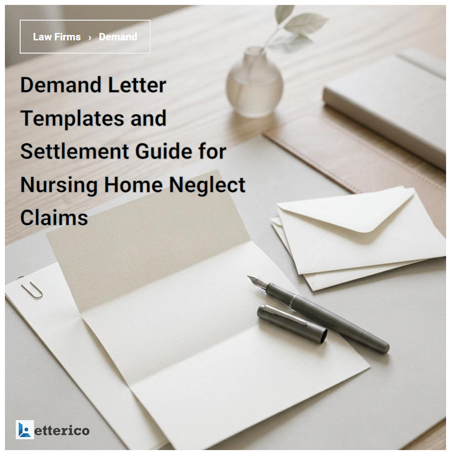 Demand Letter Templates and Settlement Guide for Nursing Home Neglect Claims