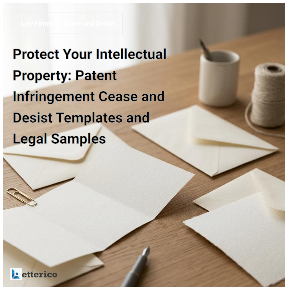 Protect Your Intellectual Property: Patent Infringement Cease and Desist Templates and Legal Samples