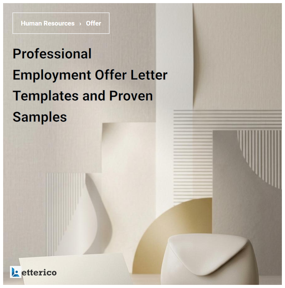 Professional Employment Offer Letter Templates and Proven Samples