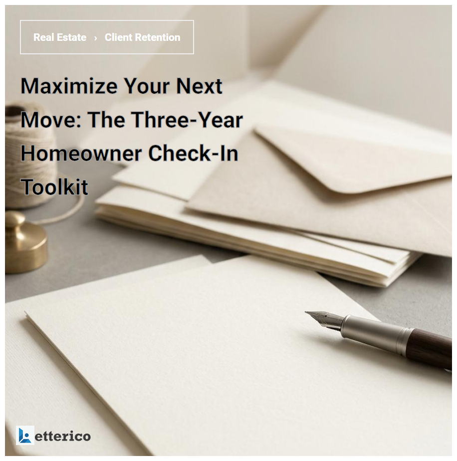 Maximize Your Next Move: The Three-Year Homeowner Check-In Toolkit