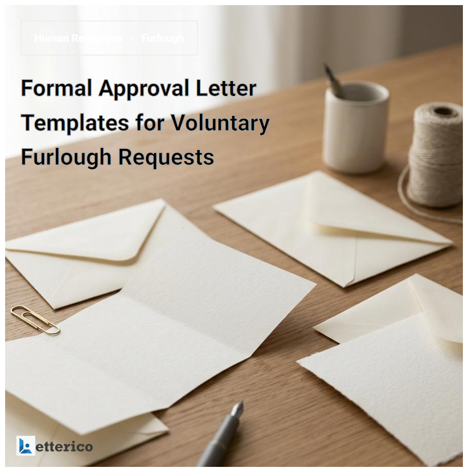Formal Approval Letter Templates for Voluntary Furlough Requests