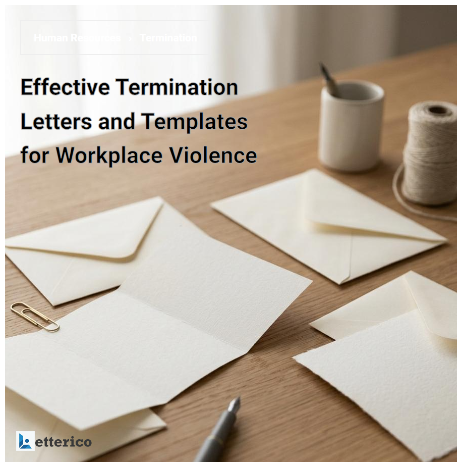 Effective Termination Letters and Templates for Workplace Violence
