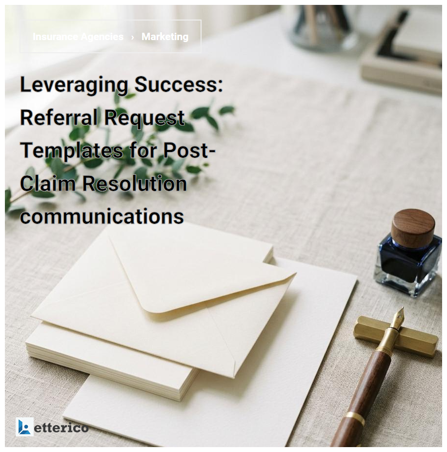 Leveraging Success: Referral Request Templates for Post-Claim Resolution communications