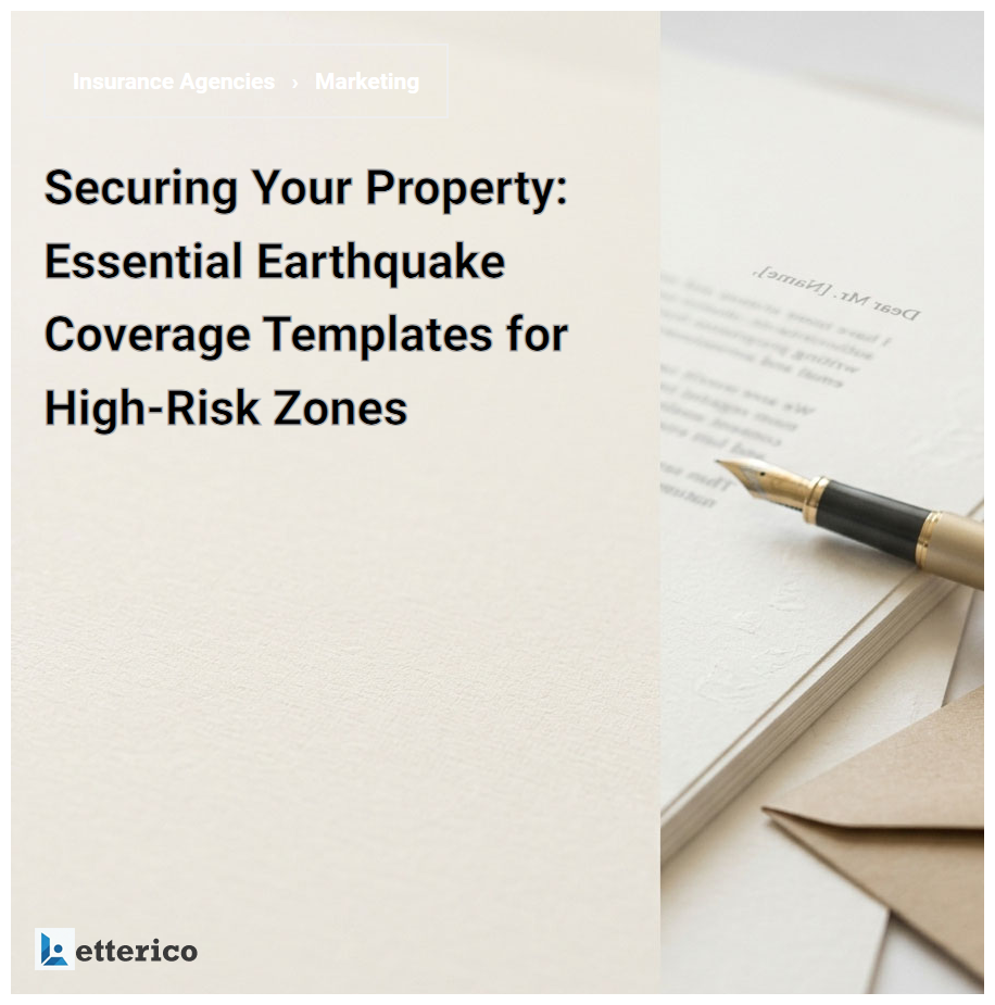 Securing Your Property: Essential Earthquake Coverage Templates for High-Risk Zones
