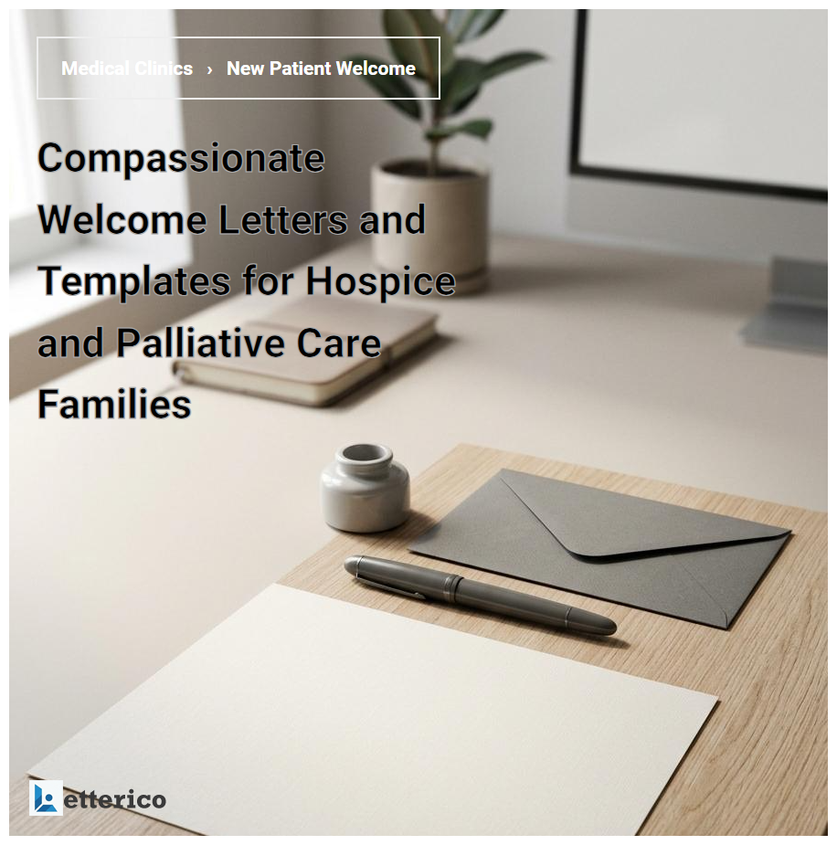 Compassionate Welcome Letters and Templates for Hospice and Palliative Care Families