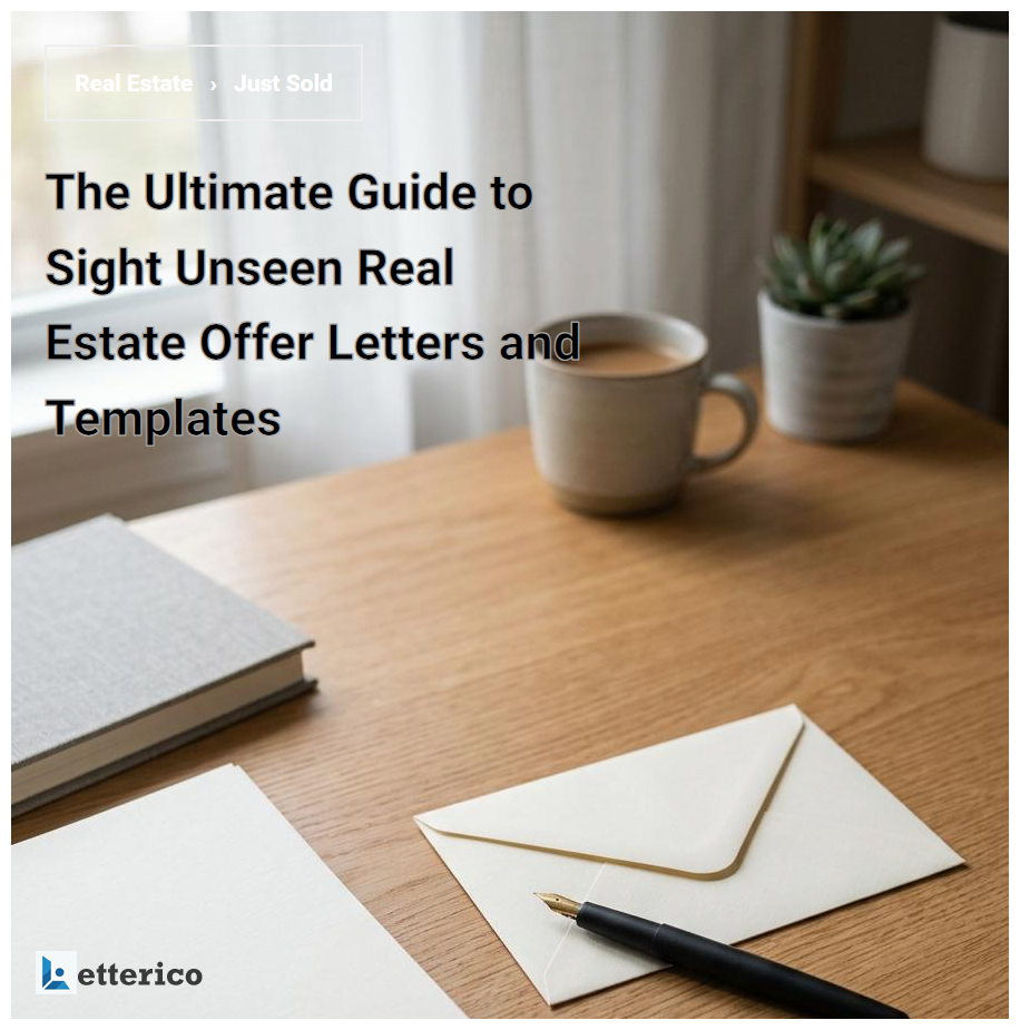 The Ultimate Guide to Sight Unseen Real Estate Offer Letters and Templates