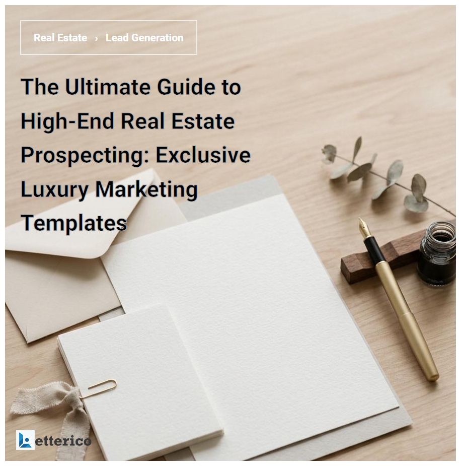 The Ultimate Guide to High-End Real Estate Prospecting: Exclusive Luxury Marketing Templates