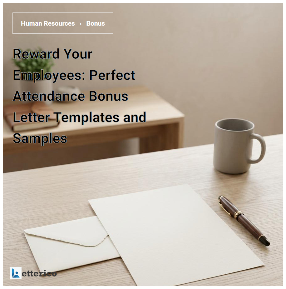 Reward Your Employees: Perfect Attendance Bonus Letter Templates and Samples