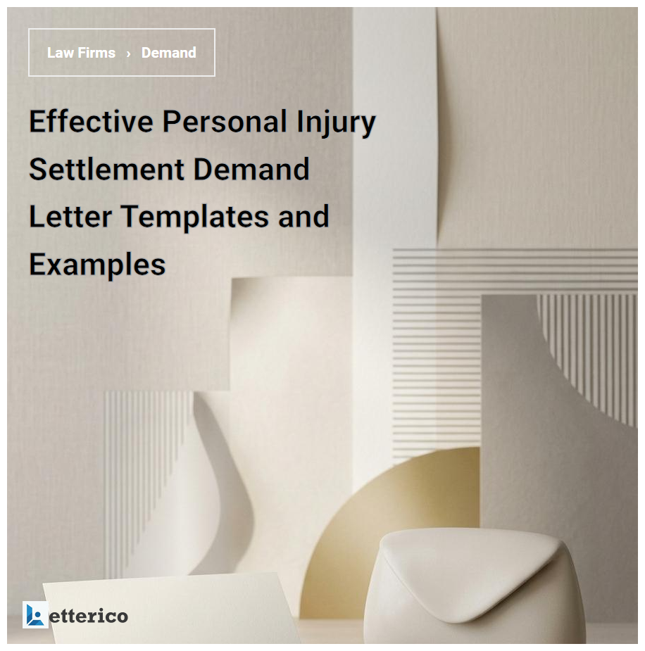 Effective Personal Injury Settlement Demand Letter Templates and Examples
