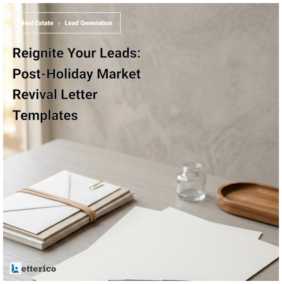 Reignite Your Leads: Post-Holiday Market Revival Letter Templates