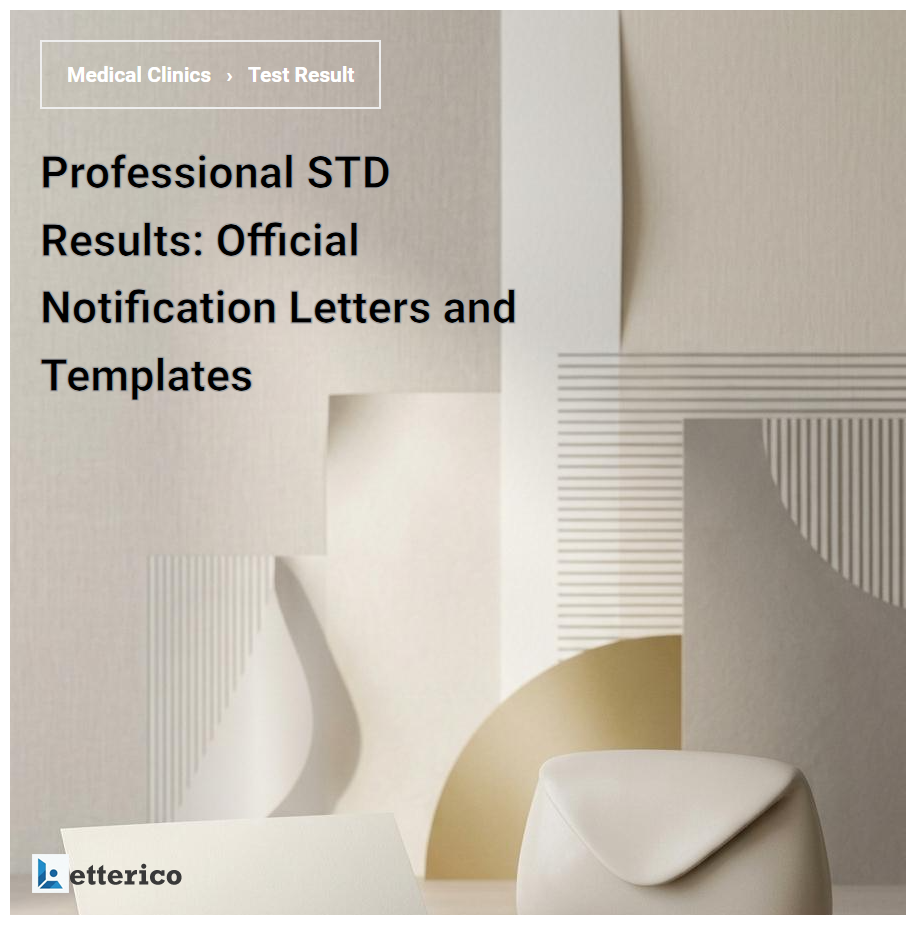 Professional STD Results: Official Notification Letters and Templates