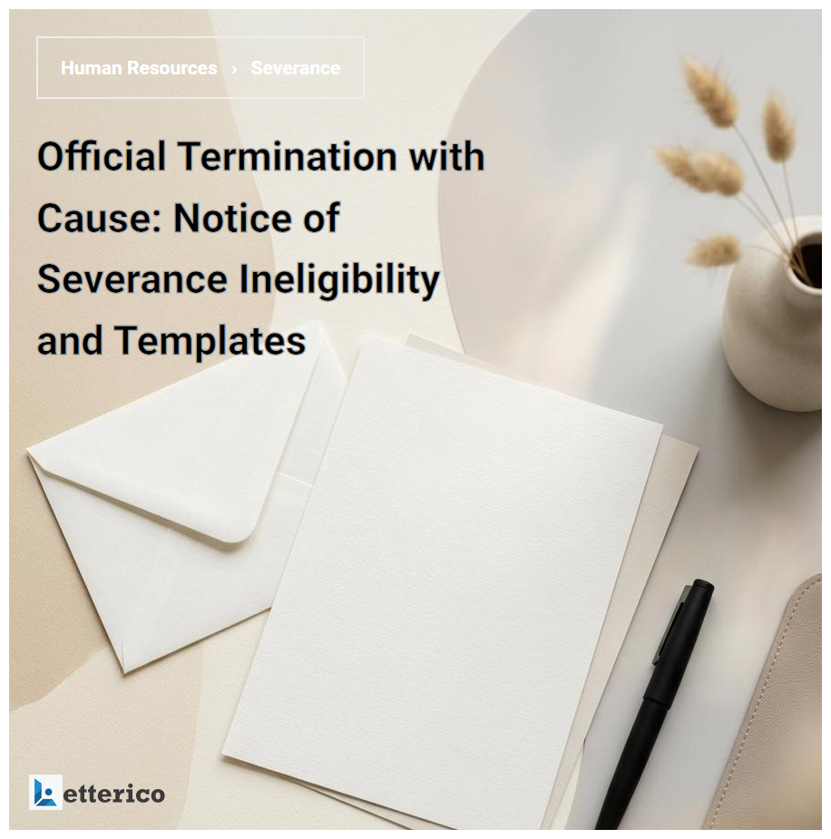 Official Termination with Cause: Notice of Severance Ineligibility and Templates