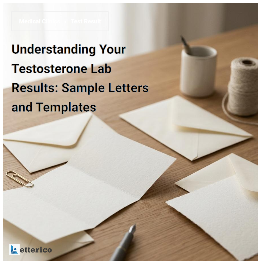 Understanding Your Testosterone Lab Results: Sample Letters and Templates
