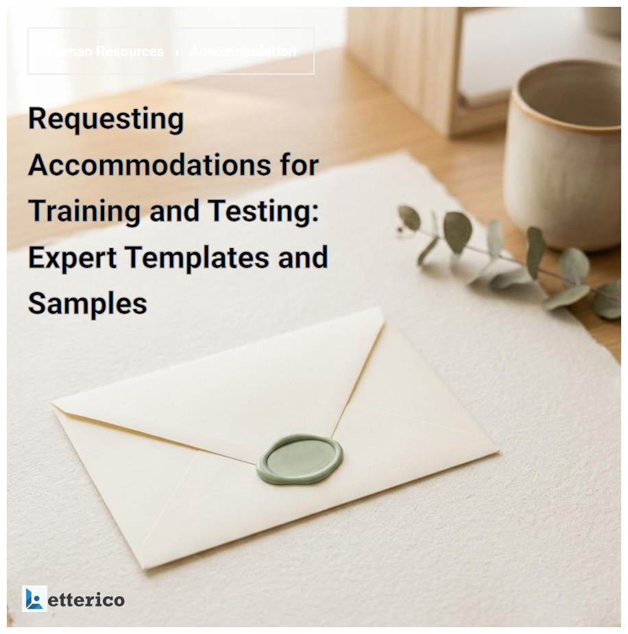 Requesting Accommodations for Training and Testing: Expert Templates and Samples