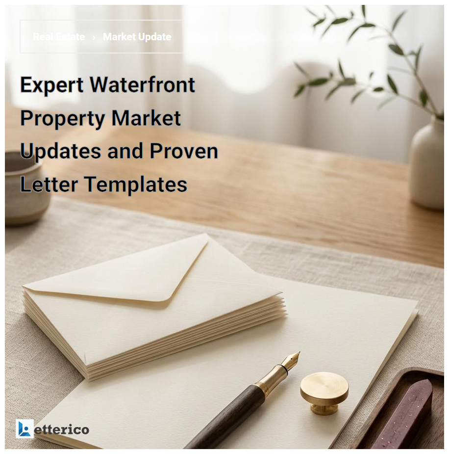 Expert Waterfront Property Market Updates and Proven Letter Templates