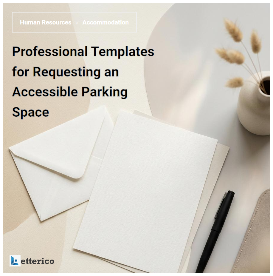 Professional Templates for Requesting an Accessible Parking Space