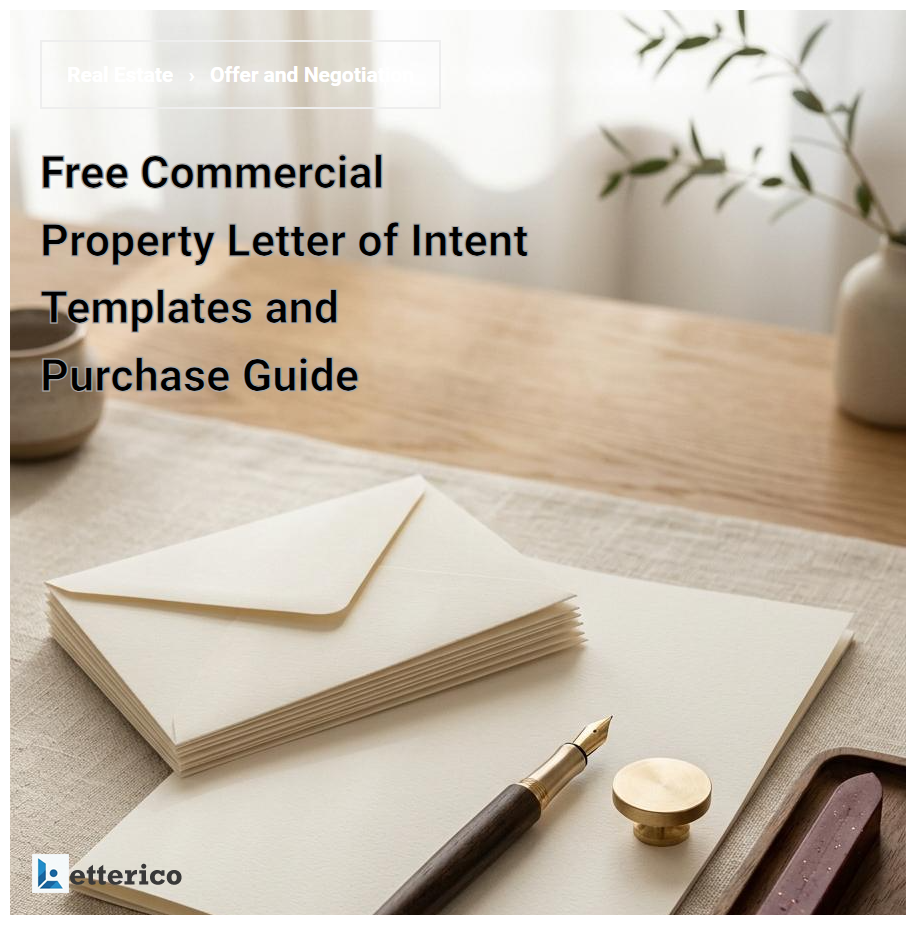 Free Commercial Property Letter of Intent Templates and Purchase Guide