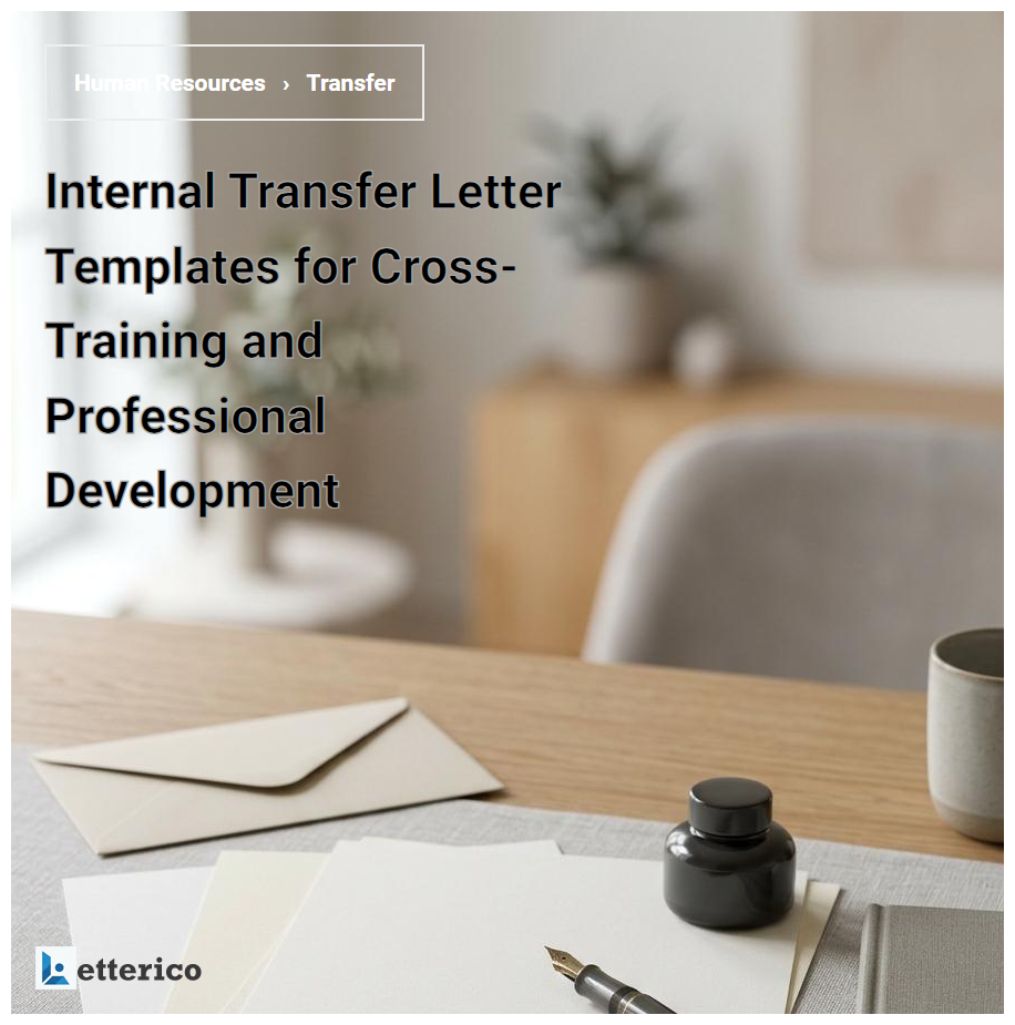 Internal Transfer Letter Templates for Cross-Training and Professional Development