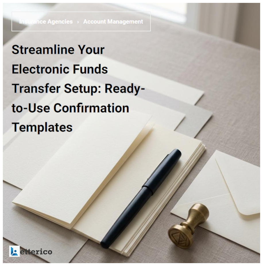 Streamline Your Electronic Funds Transfer Setup: Ready-to-Use Confirmation Templates