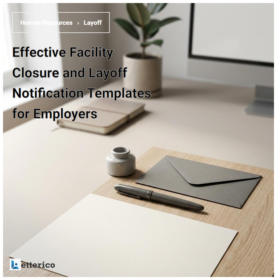 Effective Facility Closure and Layoff Notification Templates for Employers