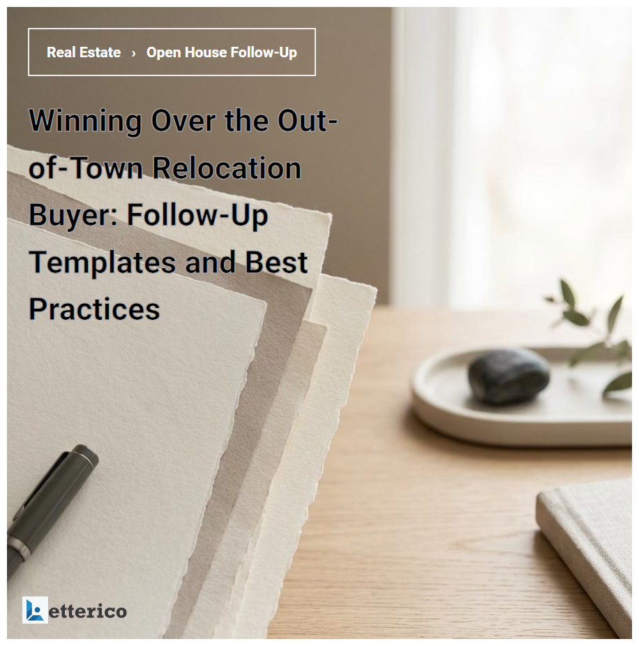 Winning Over the Out-of-Town Relocation Buyer: Follow-Up Templates and Best Practices