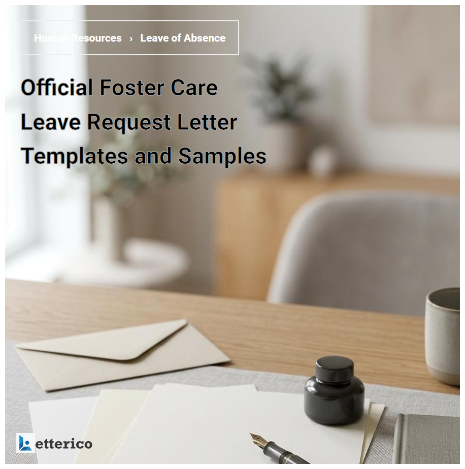 Official Foster Care Leave Request Letter Templates and Samples