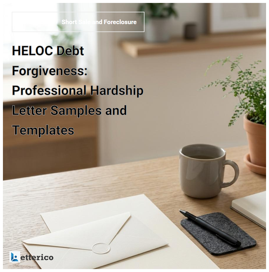 HELOC Debt Forgiveness: Professional Hardship Letter Samples and Templates