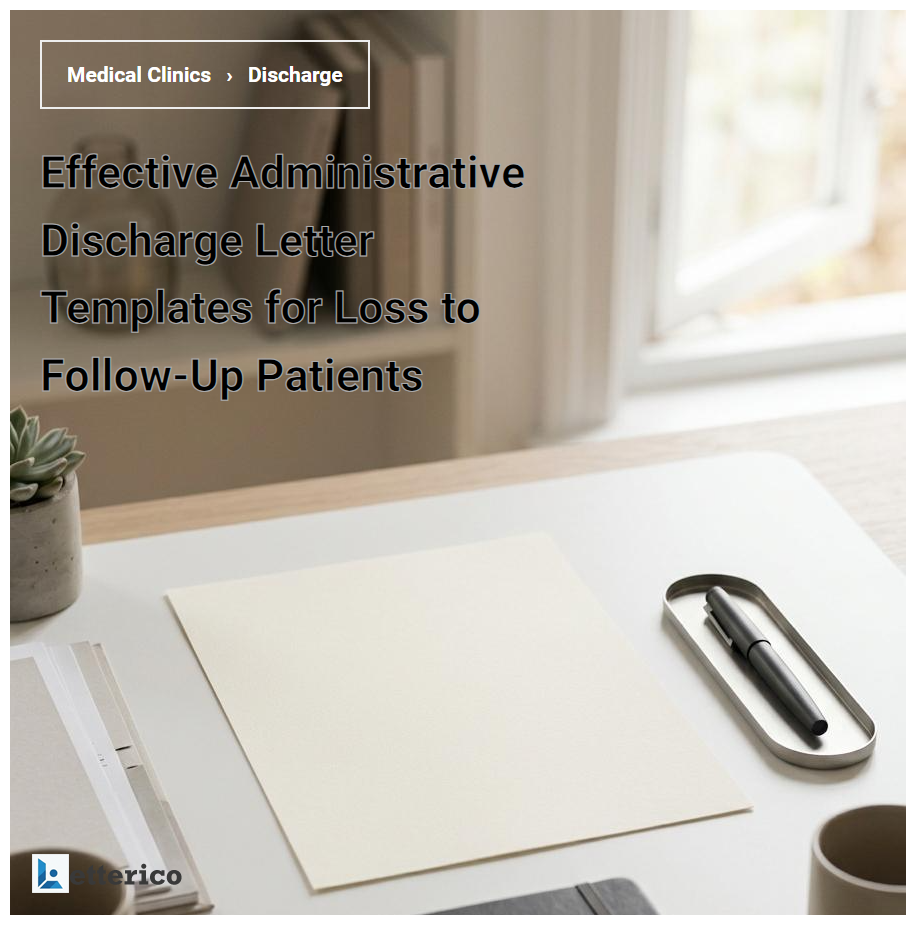 Effective Administrative Discharge Letter Templates for Loss to Follow-Up Patients