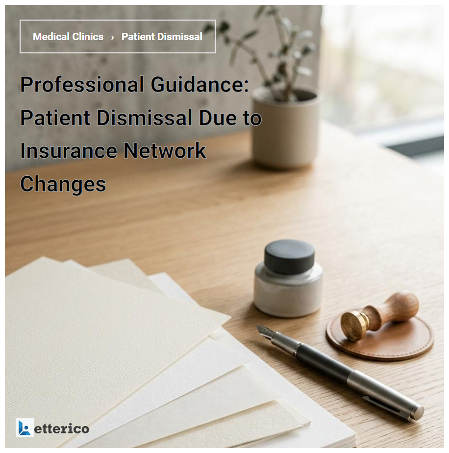 Professional Guidance: Patient Dismissal Due to Insurance Network Changes