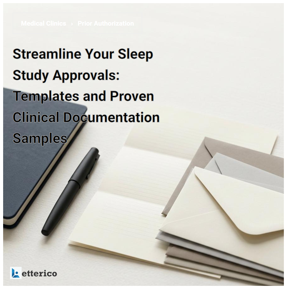 Streamline Your Sleep Study Approvals: Templates and Proven Clinical Documentation Samples