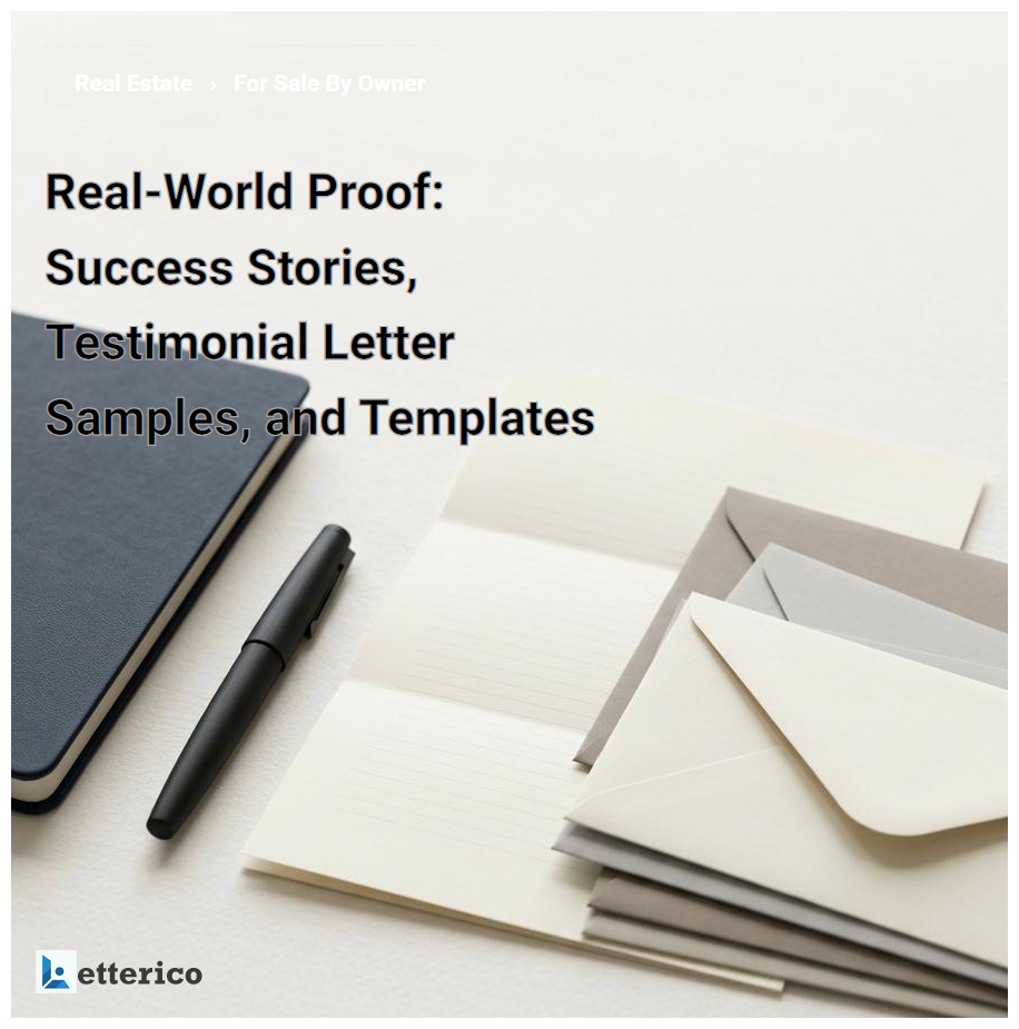 Real-World Proof: Success Stories, Testimonial Letter Samples, and Templates