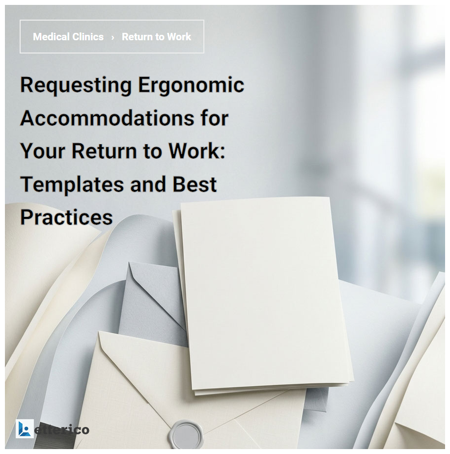 Requesting Ergonomic Accommodations for Your Return to Work: Templates and Best Practices
