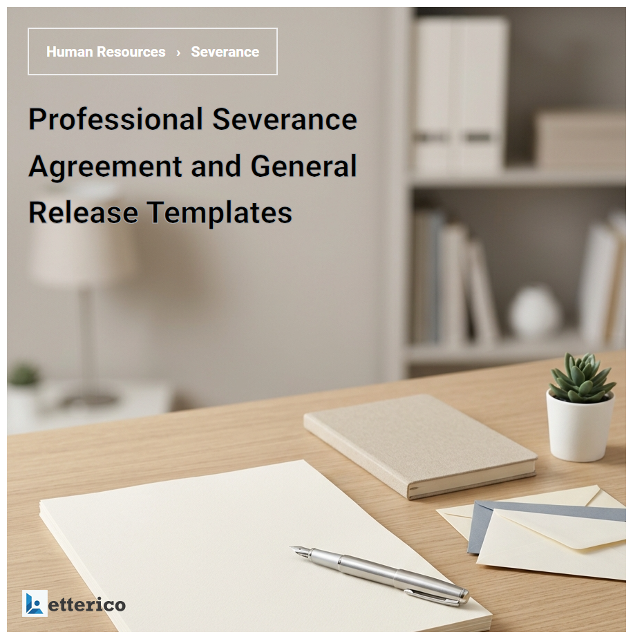 Professional Severance Agreement and General Release Templates