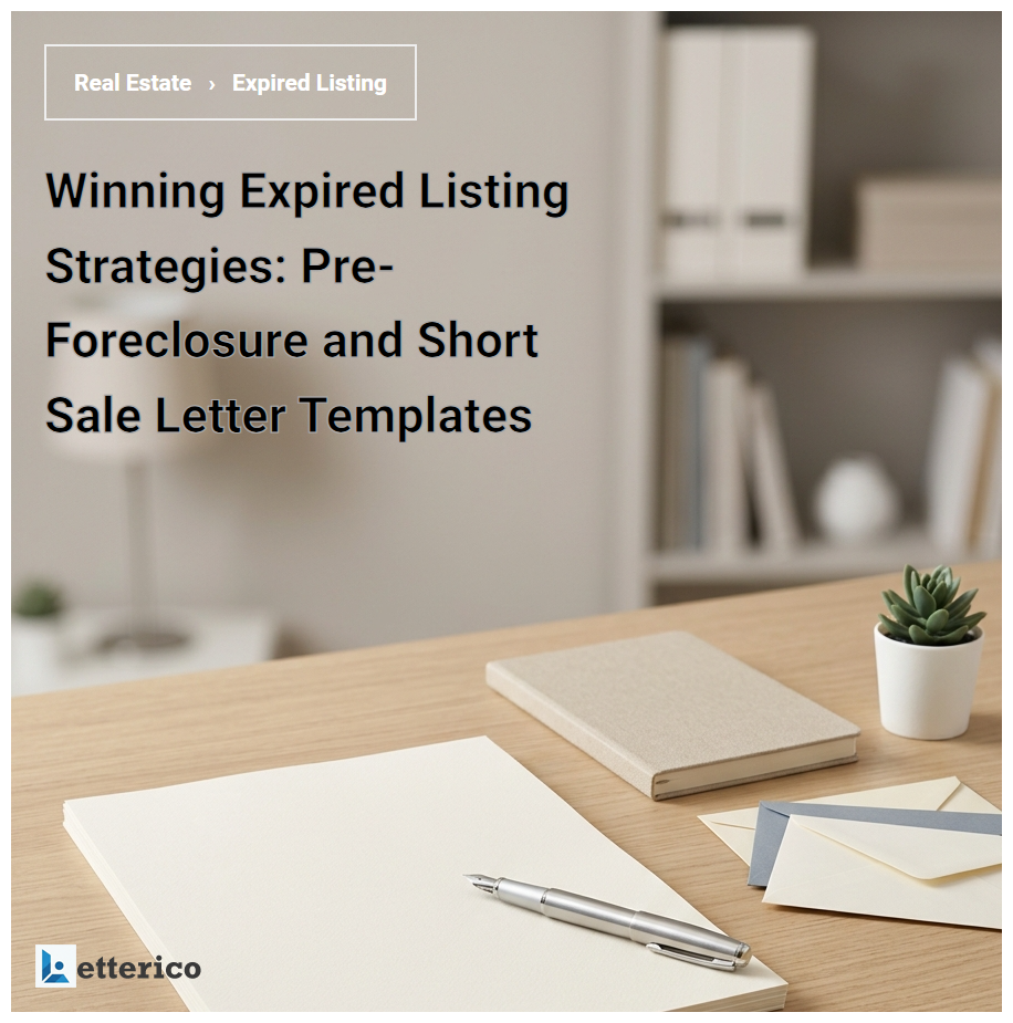 Winning Expired Listing Strategies: Pre-Foreclosure and Short Sale Letter Templates