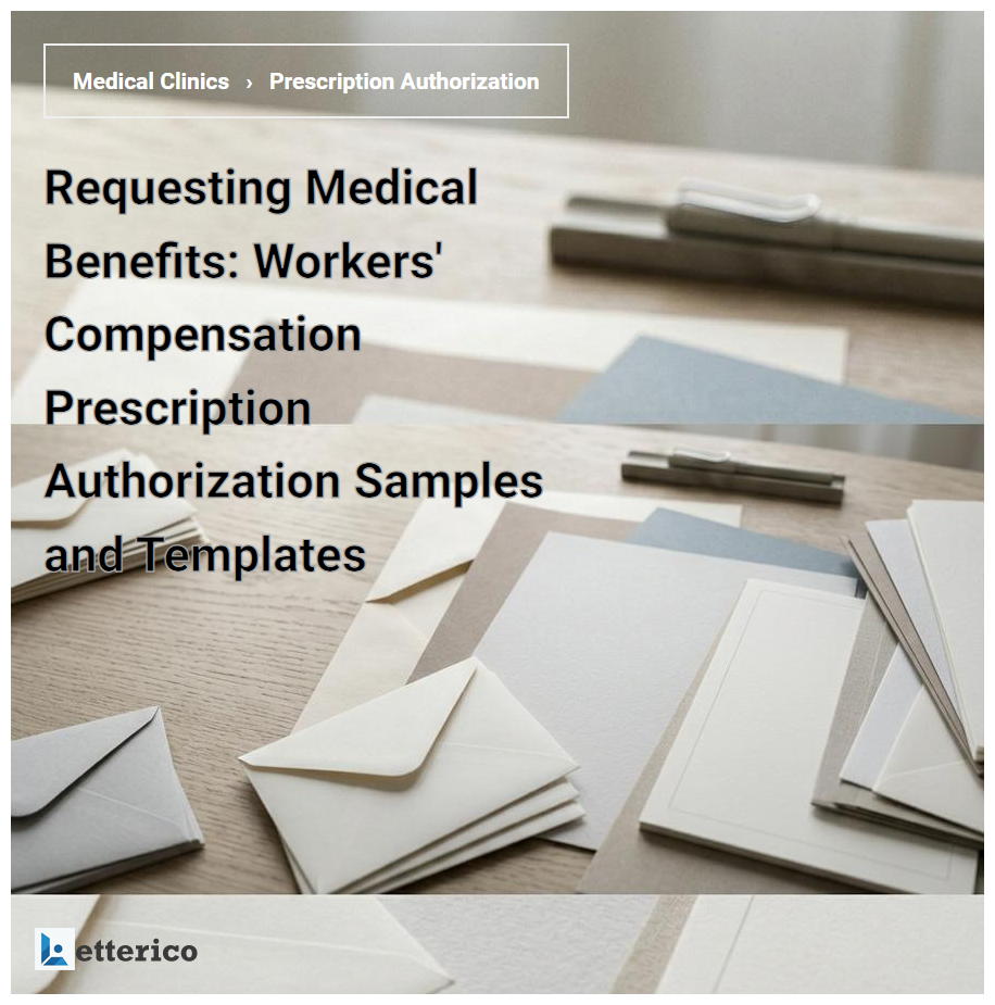 Requesting Medical Benefits: Workers' Compensation Prescription Authorization Samples and Templates