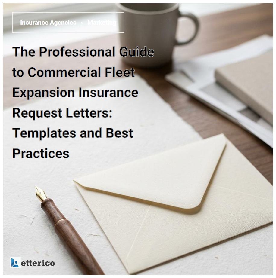 The Professional Guide to Commercial Fleet Expansion Insurance Request Letters: Templates and Best Practices