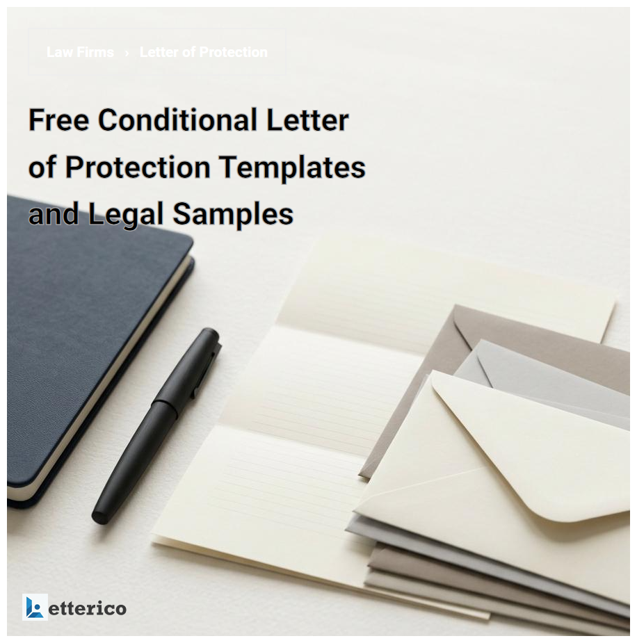 Free Conditional Letter of Protection Templates and Legal Samples