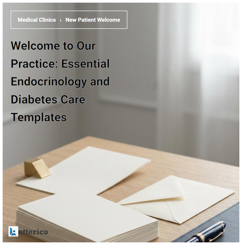 Welcome to Our Practice: Essential Endocrinology and Diabetes Care Templates