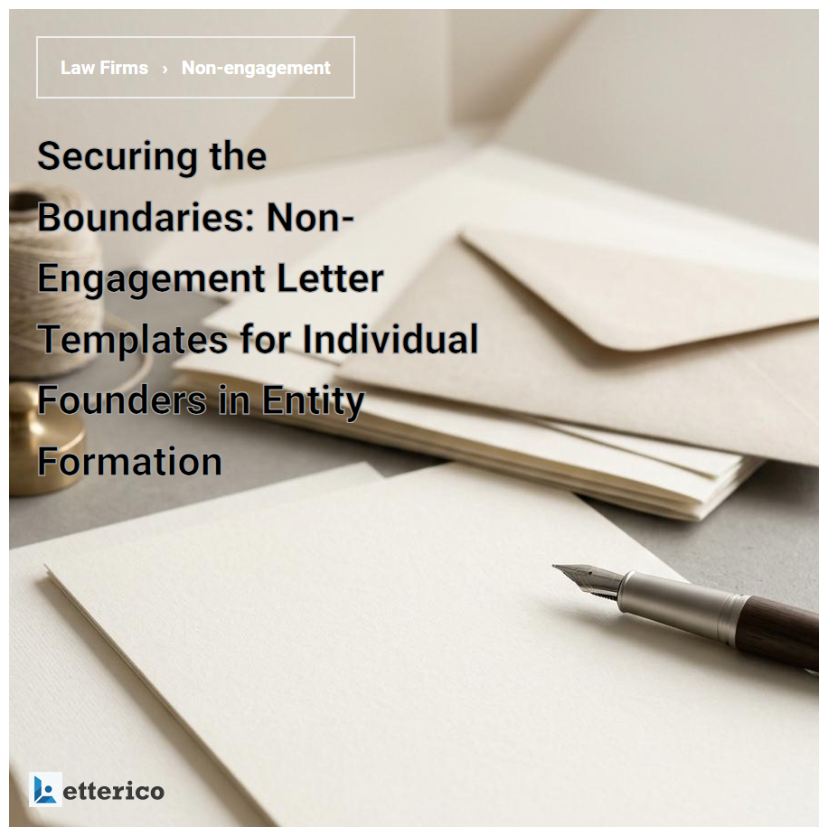 Securing the Boundaries: Non-Engagement Letter Templates for Individual Founders in Entity Formation