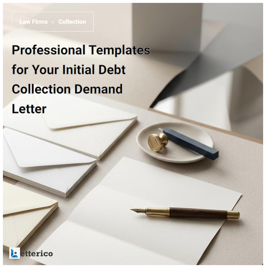 Professional Templates for Your Initial Debt Collection Demand Letter