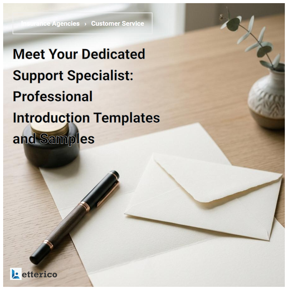 Meet Your Dedicated Support Specialist: Professional Introduction Templates and Samples