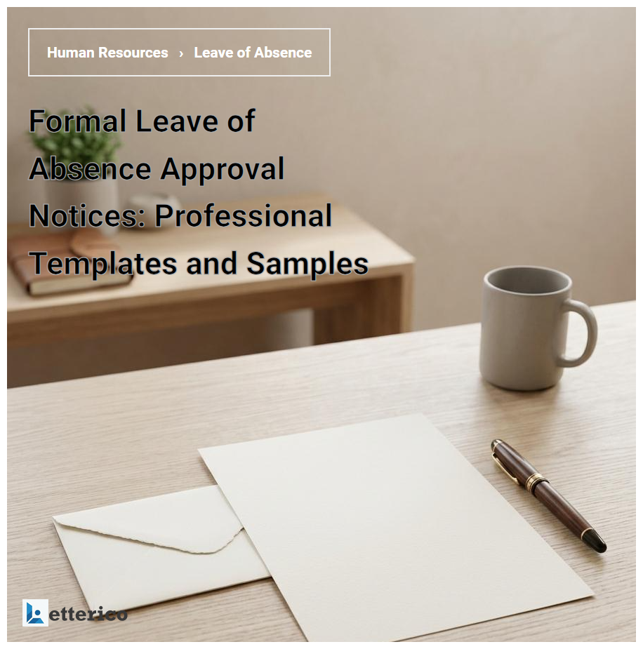 Formal Leave of Absence Approval Notices: Professional Templates and Samples