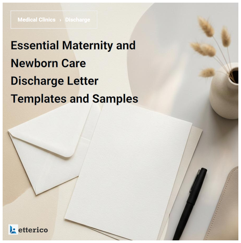 Essential Maternity and Newborn Care Discharge Letter Templates and Samples